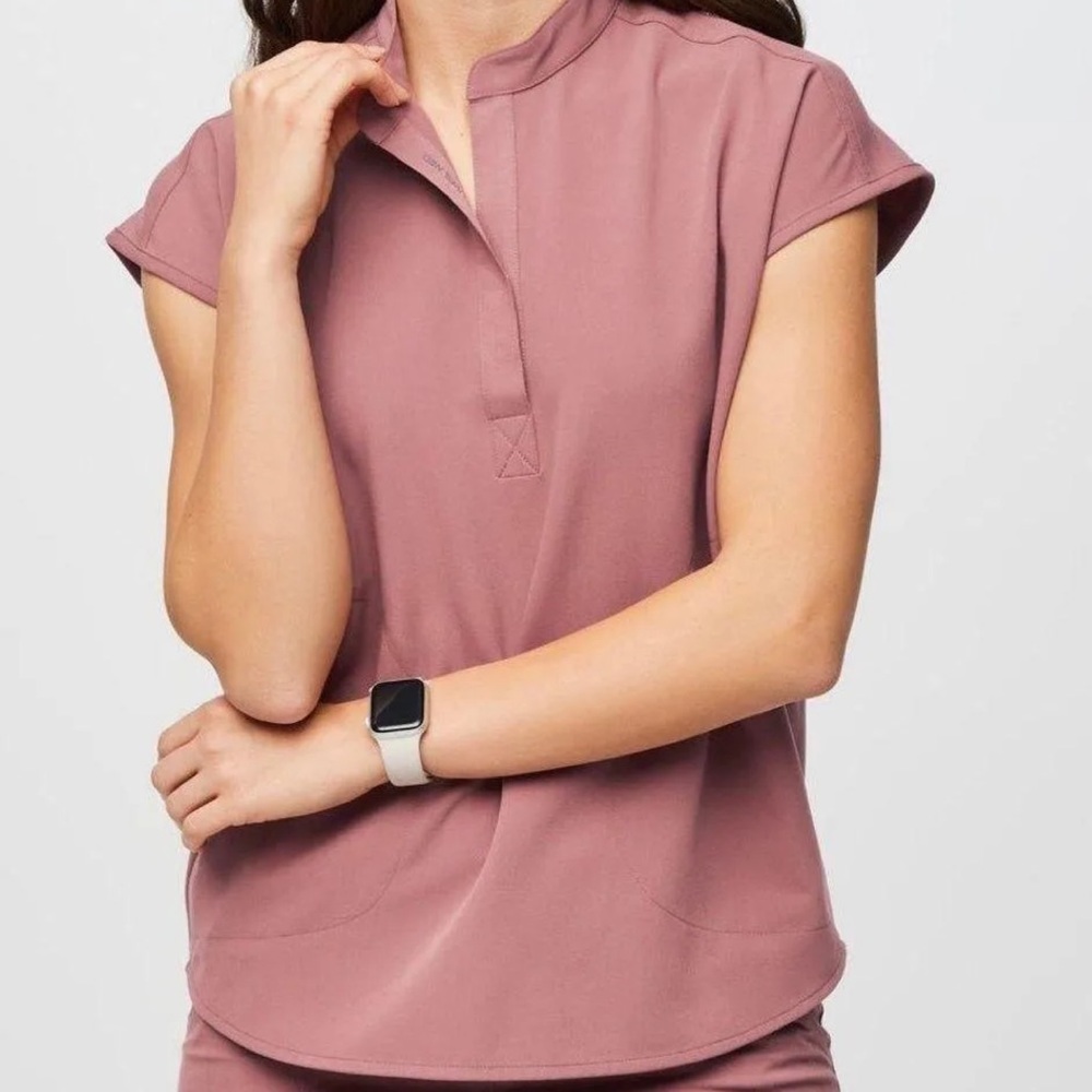 FIGS mauve Set top med Bottom large